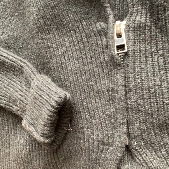 All Saints Knit Rib Oversized Assymmetrical Cardi - Picture 11 of 14